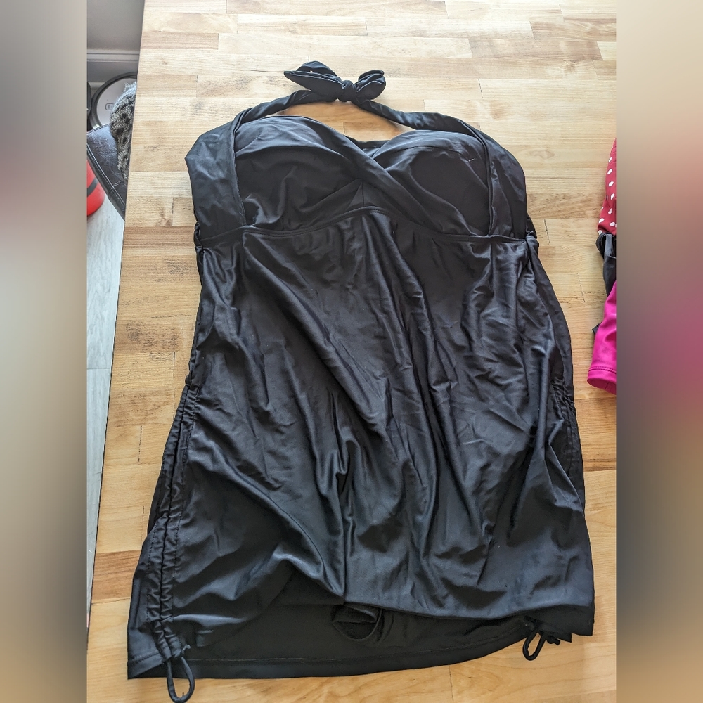 Black swim dress swimsuits for all size 20